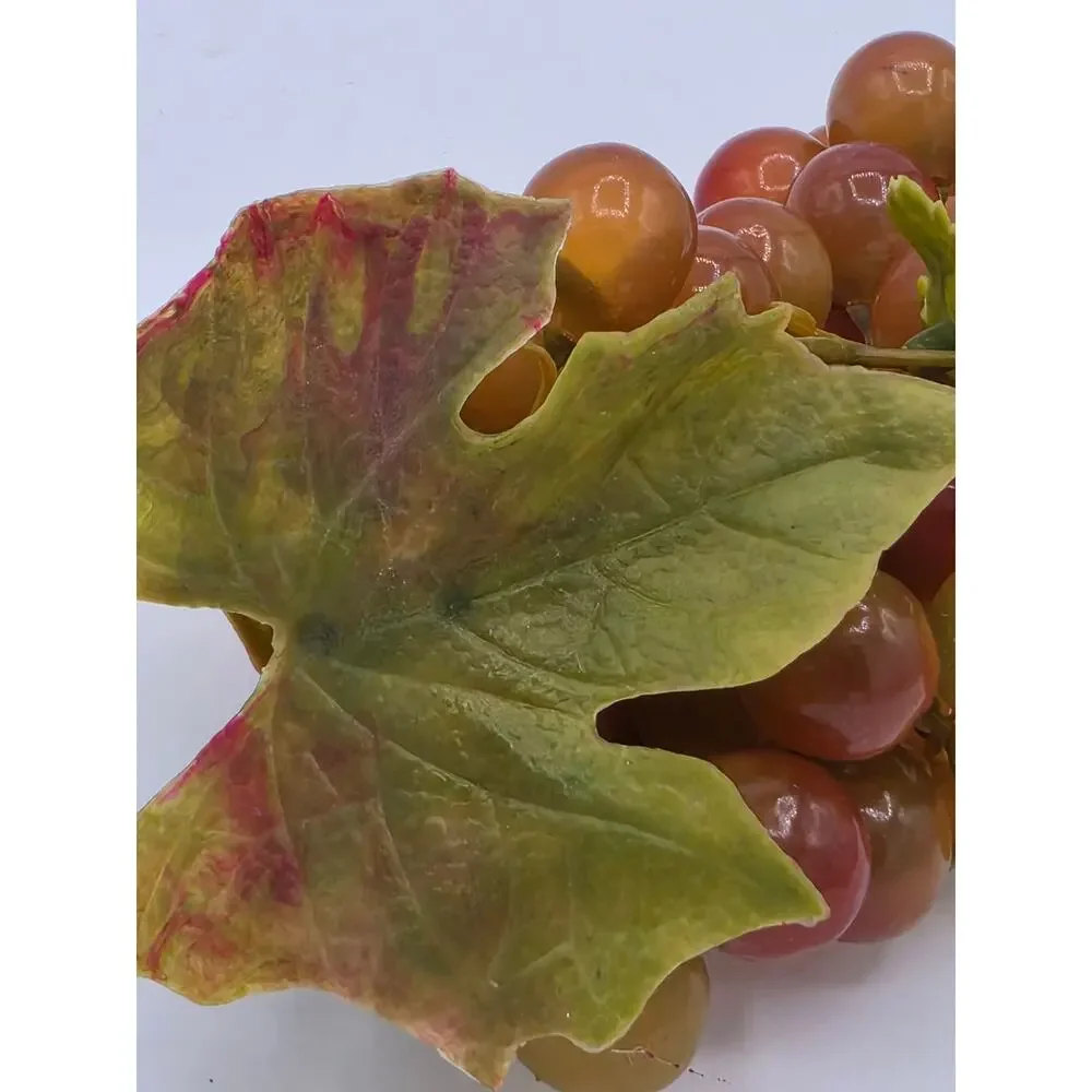 Vintage Mid Century Faux Rubber Grape Cluster 9